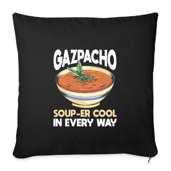 Gazpacho - Sofa pillowcase 17,3'' x 17,3'' (45 x 45 cm) - black - Front