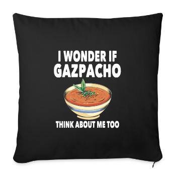 Gazpacho Design - Sofa pillowcase 17,3'' x 17,3'' (45 x 45 cm) - black - Front