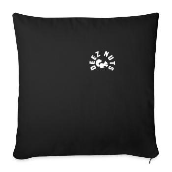 Squirrel Pocket T-Shirt - Sofa pillowcase 17,3'' x 17,3'' (45 x 45 cm) - black - Front