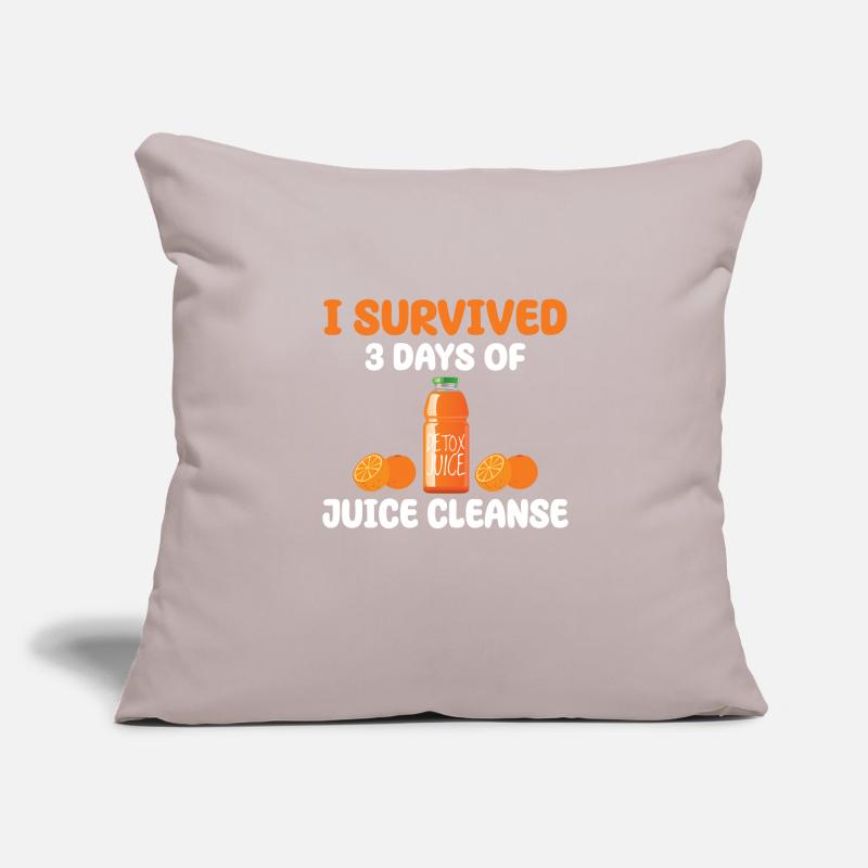 Juice Cleanse 3 Day Detox Program Sofa pillowcase 17,3'' x 17,3'' (45 x 45 cm)
