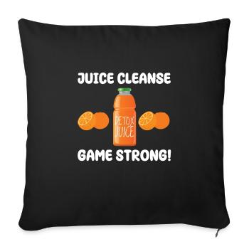 Jus Cleanse Jeu Fort - Housse de coussin décorative 45 x 45 cm - noir - Devant