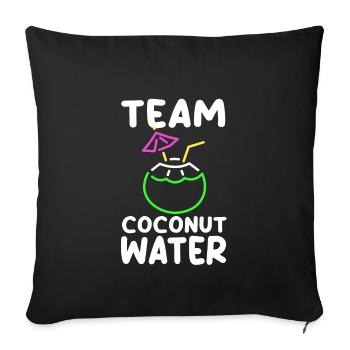 Équipe Eau de - Housse de coussin décorative 45 x 45 cm - noir - Devant
