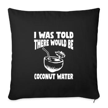 Idée cadeau d’eau de - Housse de coussin décorative 45 x 45 cm - noir - Devant