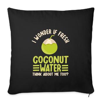 Amateur d’eau de - Housse de coussin décorative 45 x 45 cm - noir - Devant