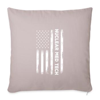NuklearAmerican Nuclear Med Tech - Sofakissenbezug 45 x 45 cm - helles Taupe - Vorne