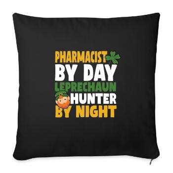 Apothecary St. Paddy's Day - Sofa pillowcase 17,3'' x 17,3'' (45 x 45 cm) - black - Front