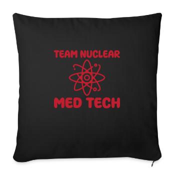 Team Nuclear Medicine Technologist - Sofa pillowcase 17,3'' x 17,3'' (45 x 45 cm) - black - Front