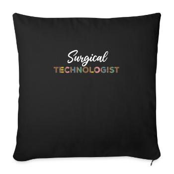 Chirurgisch-technischer Assistent Leoparden Design - Sofakissenbezug 45 x 45 cm - Schwarz - Vorne