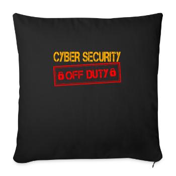 CybCyber Security Out of Service - Sofa pillowcase 17,3'' x 17,3'' (45 x 45 cm) - black - Front
