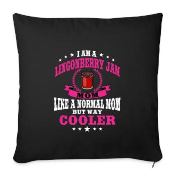 CranberrymCranberry Jam Mom - Sofa pillowcase 17,3'' x 17,3'' (45 x 45 cm) - black - Front