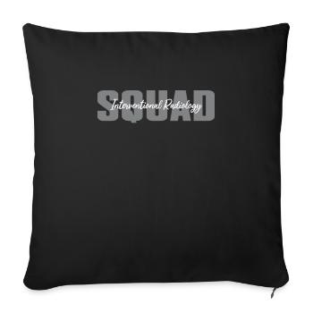 Interventional Radiology Squad - Sofa pillowcase 17,3'' x 17,3'' (45 x 45 cm) - black - Front