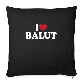 exJ’aime Balut - Housse de coussin décorative 45 x 45 cm - noir - Devant