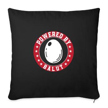 Propulsé par Balut - Housse de coussin décorative 45 x 45 cm - noir - Devant