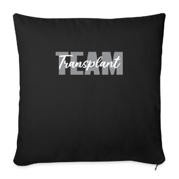 Transplant Team - Sofa pillowcase 17,3'' x 17,3'' (45 x 45 cm) - black - Front