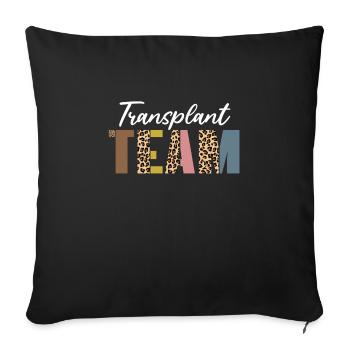 Transplantations Team Leoparden Muster - Sofakissenbezug 45 x 45 cm - Schwarz - Vorne