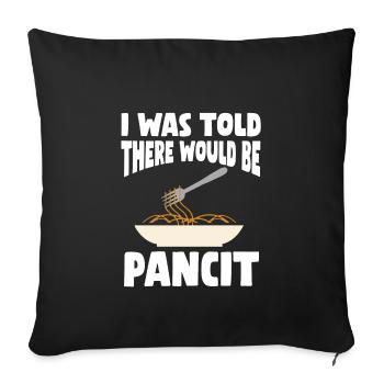 Pancit - Philippinisches Essen - Sofakissenbezug 45 x 45 cm - Schwarz - Vorne