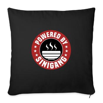 Propulsé par Sinigang - Housse de coussin décorative 45 x 45 cm - noir - Devant
