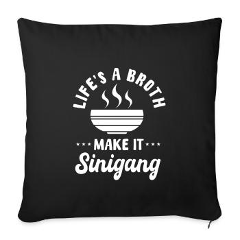 Sinigang - Housse de coussin décorative 45 x 45 cm - noir - Devant