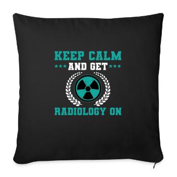 Radiology Love Funny Awesome Design Pride - Sofa pillowcase 17,3'' x 17,3'' (45 x 45 cm) - black - Front