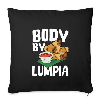 Body par Lumpia - Housse de coussin décorative 45 x 45 cm - noir - Devant