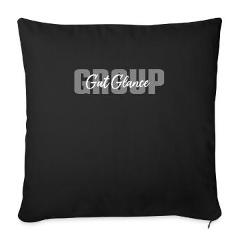 Endoscopy – Gut Glance Group - Sofa pillowcase 17,3'' x 17,3'' (45 x 45 cm) - black - Front