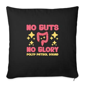 Funny Endoscopy Humor Clothing - Sofa pillowcase 17,3'' x 17,3'' (45 x 45 cm) - black - Front
