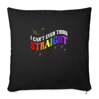 LGBTQ Rights Pride Month Queer Culture Love - Sofa pillowcase 17,3'' x 17,3'' (45 x 45 cm) - black - Front