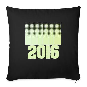 game in 2016 - Sofa pillowcase 17,3'' x 17,3'' (45 x 45 cm) - black - Front