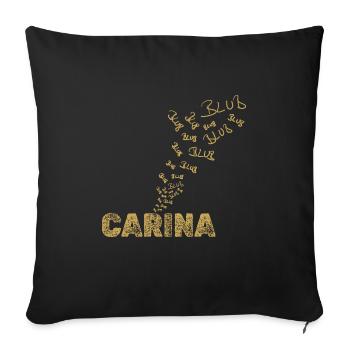 Boot Carina - Sofakissenbezug 45 x 45 cm - Schwarz - Vorne