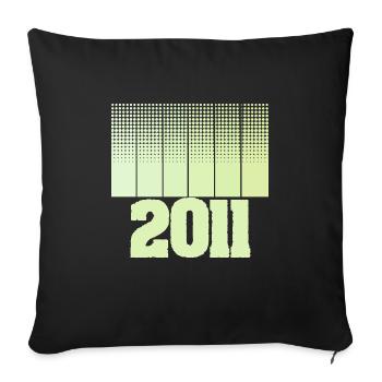 Pitch 2011 - Sofa pillowcase 17,3'' x 17,3'' (45 x 45 cm) - black - Front