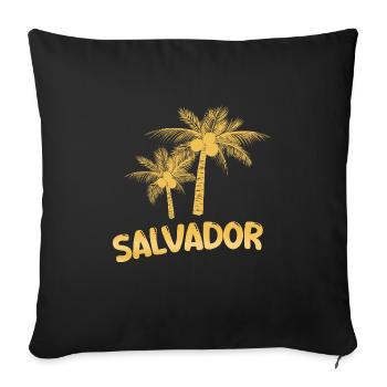 Gift for Salvador - Sofa pillowcase 17,3'' x 17,3'' (45 x 45 cm) - black - Front