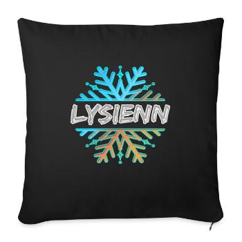 Gift for Lysienn - Sofa pillowcase 17,3'' x 17,3'' (45 x 45 cm) - black - Front