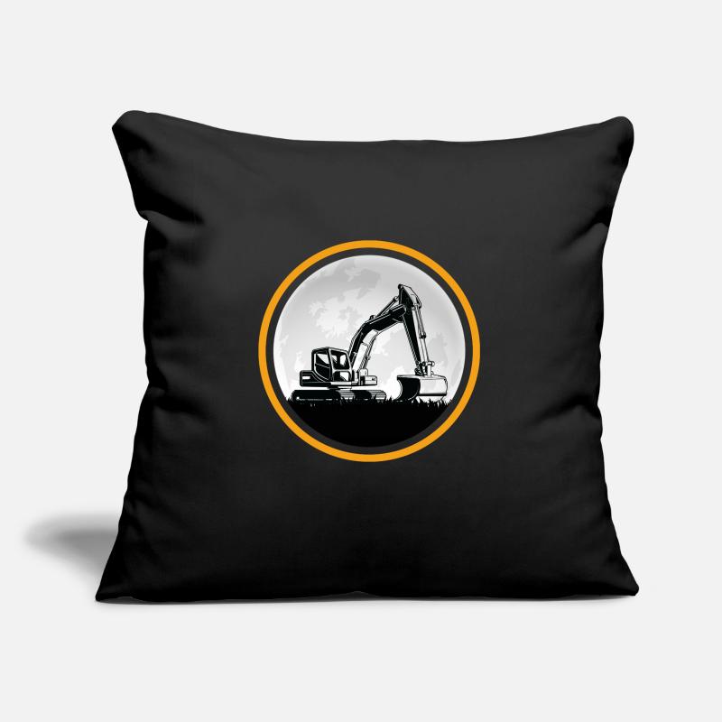Bagger Baggerfahrer Baustelle Baggerschaufel Sofakissenbezug 45 x 45 cm