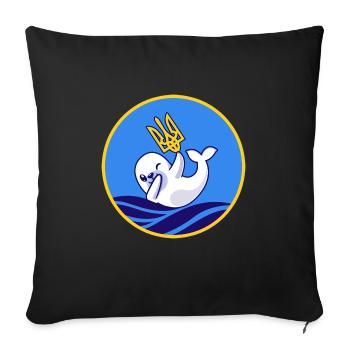 L’UKRAINE soutient ukraini Zelenskyj PRO-ukraina - Housse de coussin décorative 45 x 45 cm - noir - Devant