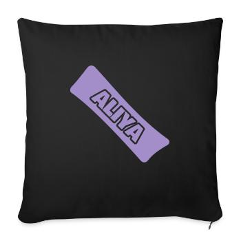 Birth Aliya - Sofa pillowcase 17,3'' x 17,3'' (45 x 45 cm) - black - Front