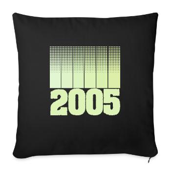 Jeu 2005 - Housse de coussin décorative 45 x 45 cm - noir - Devant