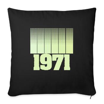 Pitch 1971 - Sofa pillowcase 17,3'' x 17,3'' (45 x 45 cm) - black - Front