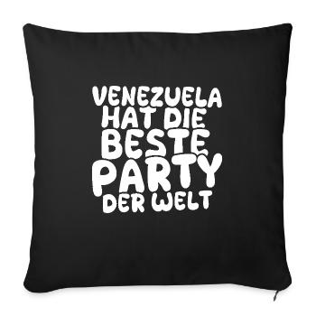 Venezuela as a holiday destination - Sofa pillowcase 17,3'' x 17,3'' (45 x 45 cm) - black - Front
