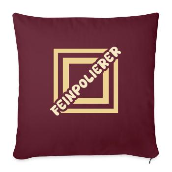 Fine polisher - Sofa pillowcase 17,3'' x 17,3'' (45 x 45 cm) - burgundy - Front