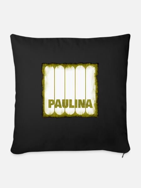 Paulina - Sofakissenbezug 45 x 45 cm - Schwarz