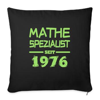 Jahr 1976 - Sofakissenbezug 45 x 45 cm - Schwarz - Vorne