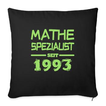 Witzig 1993 - Sofakissenbezug 45 x 45 cm - Schwarz - Vorne