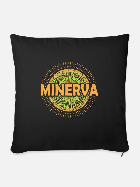Geschenkidee Minerva - Sofakissenbezug 45 x 45 cm - Schwarz