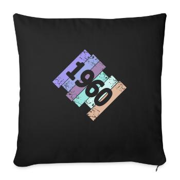 Oldtimer 1960 - Sofa pillowcase 17,3'' x 17,3'' (45 x 45 cm) - black - Front