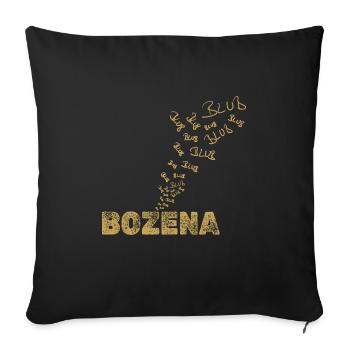 Bozena comme bateau - Housse de coussin décorative 45 x 45 cm - noir - Devant