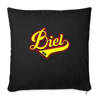 Biel - Sofa pillowcase 17,3'' x 17,3'' (45 x 45 cm) - black - Front