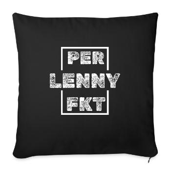 Lenny - Sofa pillowcase 17,3'' x 17,3'' (45 x 45 cm) - black - Front