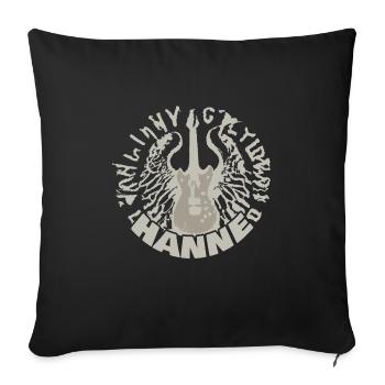 Guitar Hanne - Sofa pillowcase 17,3'' x 17,3'' (45 x 45 cm) - black - Front