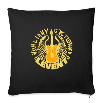 Geschenk für Levent - Sofakissenbezug 45 x 45 cm - Schwarz - Vorne