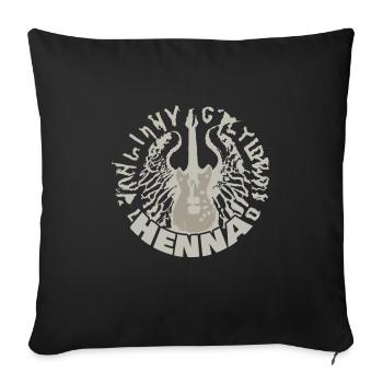 Cadeau pour le henné - Housse de coussin décorative 45 x 45 cm - noir - Devant